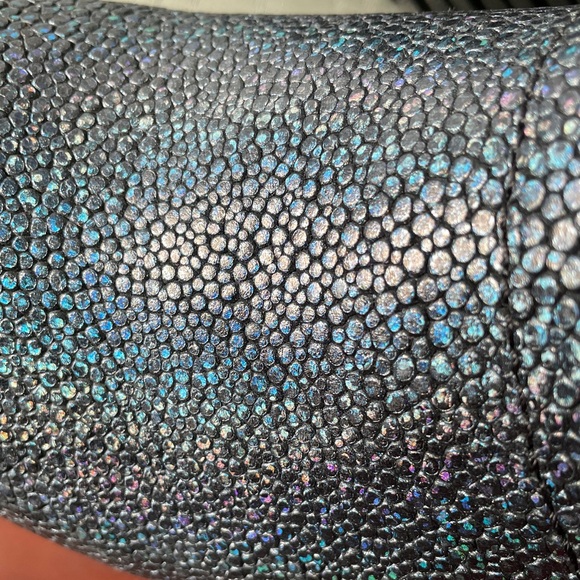 Women’s Sanita Professional Petrole Pebbled Blue Clog size 9.5M - Picture 4 of 5